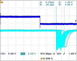 PPS to Ack jitter (infinite persistance)