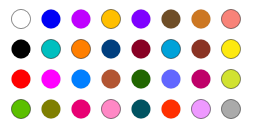 color pallette of the HP2XX / 31-color extention