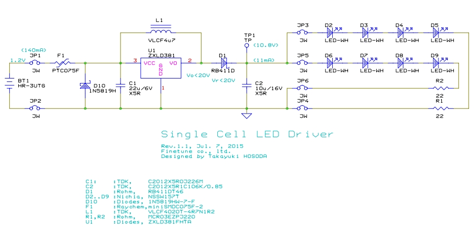 single cell LED driver application